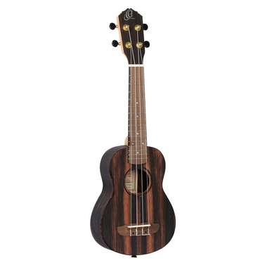 Ortega Timber Series 4-String Soprano Ukulele (Ebony Natural) inc Bag