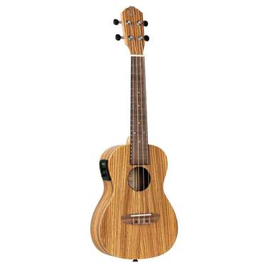 Ortega Timber Series Concert Ukulele w/ Preamp (Zebrawood Natural) inc Bag