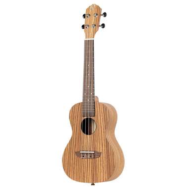 Ortega Timber Series Left-Hand Concert Ukulele (Zebrawood Natural) inc Bag