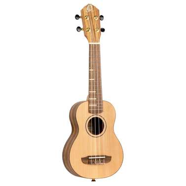 Ortega Timber Series Soprano Ukulele Solid Cedar (Walnut Natural) inc Bag