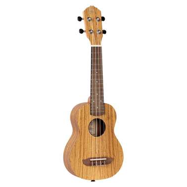 Ortega Timber Series Soprano Ukulele (Zebrawood Natural) inc Bag