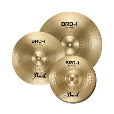 Pearl BRD1 Cymbal Pack 14" Hats 16" Crash 20" Ride with Cymbal Bag