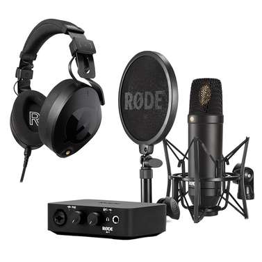Rode Complete Studio Kit w/ NT1 Mic, AI1 Interface, NTH100 Headphones & Accessories