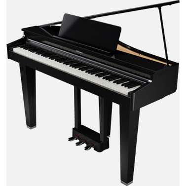 ROLAND Roland GP3 Compact Grand Piano & Stool POLISHED EBONY