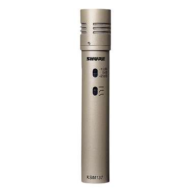 Shure KSM137 Cardioid Condenser Instrument Microphone Champagne