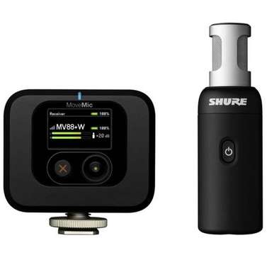 Shure MoveMic MV88+W Kit Wireless Stereo Microphone & MoveMic Receiver Kit