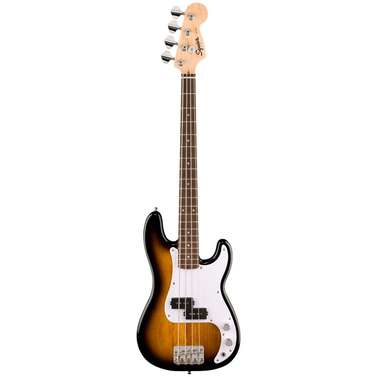 Squier Mini Precision Bass Laurel Fingerboard White Pickguard (2-Color Sunburst)