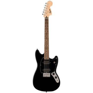 Squier Sonic Mustang HH Laurel Fingerboard Black Pickguard (Black)