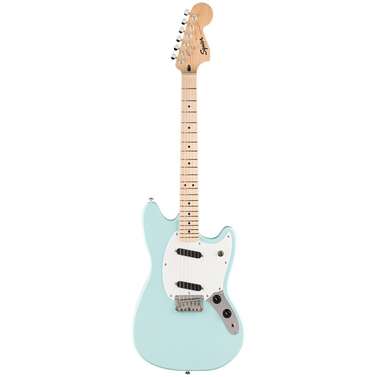 Squier Sonic Mustang Maple Fingerboard White Pickguard (Daphne Blue)