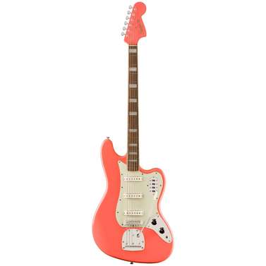 Squier FSR Classic Vibe Bass VI Matching Headstock (Tahitian Coral)