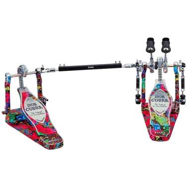 Tama 50th Anniversary Iron Cobra Power Glide Twin Pedal (Marble