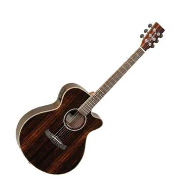 Tanglewood Discovery Exotic Superfolk CE All Ebony Acoustic Guitar