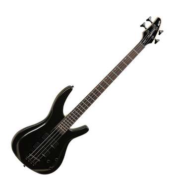 Tanglewood TE4BK Alpha Bass Metallic Black Electric Bass Guitar