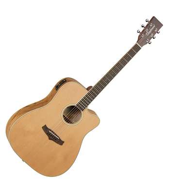 Tanglewood Winterleaf TW11DCEOL Dreadnought Cutaway Electric Solid Cedar Top Oli