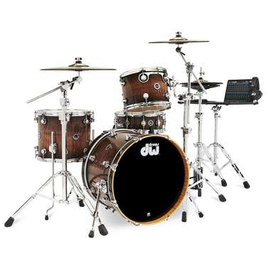 DW DWe 4pc Drum Kit with Cymbal HW Bundle