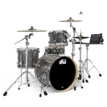 DW DWe 4-PC Electronic Drum Shell Pack & Cymbals