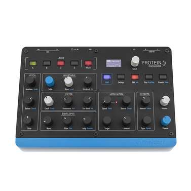 Waldorf Protein 8-Voice Polyphonic Wavetable Desktop Synthesizer