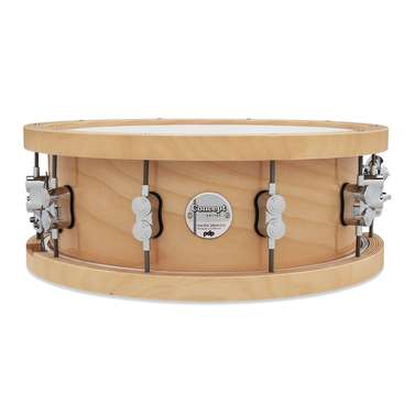 PDP Concept Maple 14" x 5.5" 20 Ply Snare Drum w/ Wood Hoops