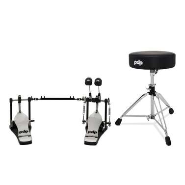 PDP 800 Series 2-Pce Hardware Pack Double Bass Drum Pedal and Stool