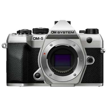 OM SYSTEM OM-5 Mark II Silver Body w/14-150mm f/4 & Content Creator Accessories
