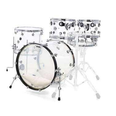 DW DDAC2215CL Design Acrylic 5pc Shell Pack wth 22inch Kick