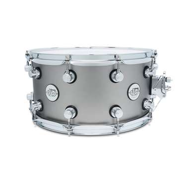 DW Design Series Limited Edition 14 x 7" Maple Snare Drum (Titanium Satin Matte)