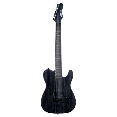 ESP LTD TE-1007 Baritone Electric Guitar (Black Blast)