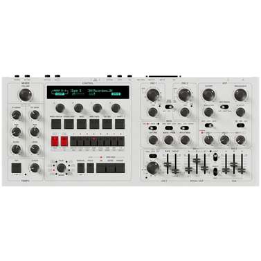 UDO Audio DMNO ON 8-Voice Polyphonic 2-Part Multitimbral Desktop Analog Synth (White)