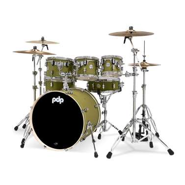 Pacific Drums & Percussion PDP Concept Maple 22" 7-Piece Drumkit (Satin Olive)