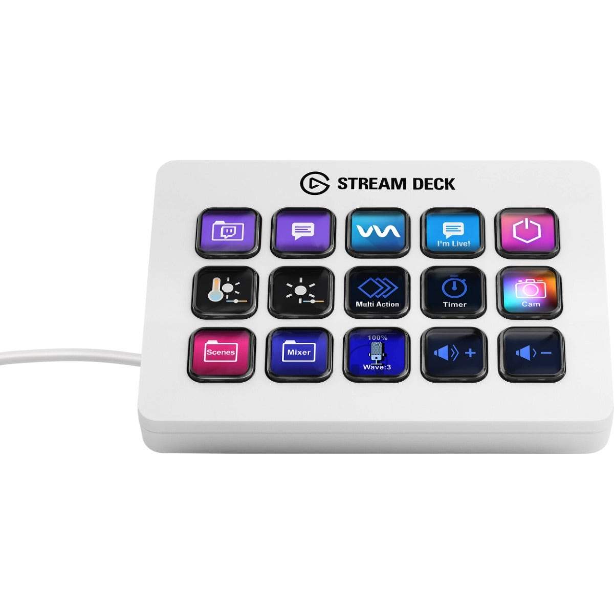 Elgato Stream Deck MK.2 White - Schools rent from $27/term