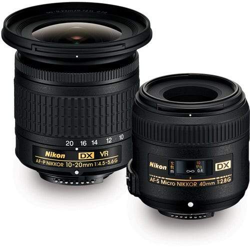 Nikon Landscape Bundle Kit 10-20mm G VR+Micro 40mm f/2.8G (Nikon 