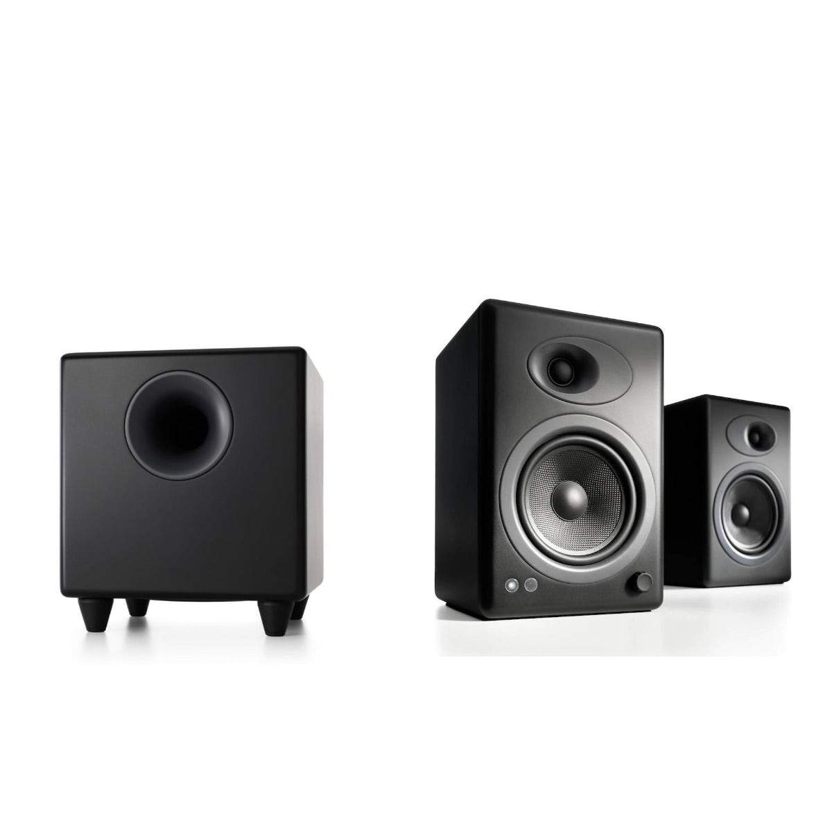 Audioengine A5+ Powered Bookshelf Speakers with S8 Subwoofer
