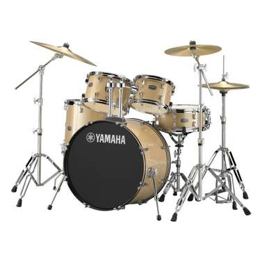 Yamaha Rydeen Euro 22" Drum Kit Pack w/ Cymbals & Hardware (Champagne Glitter)