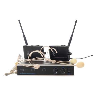 E-lektron IU-2082HS UHF Dual Channel Headset Mic Set