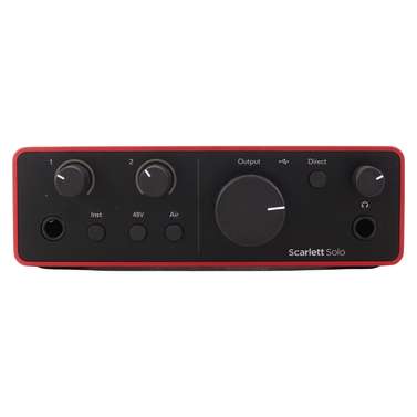 Focusrite Scarlett Solo Gen 4 2-in/2-out USB Audio Interface w/ Air Mode