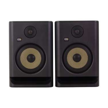 KRK ROKIT RP7G5 7" Studio Monitors w/ Three Voicing Modes & Iso Pads (Black Pair)