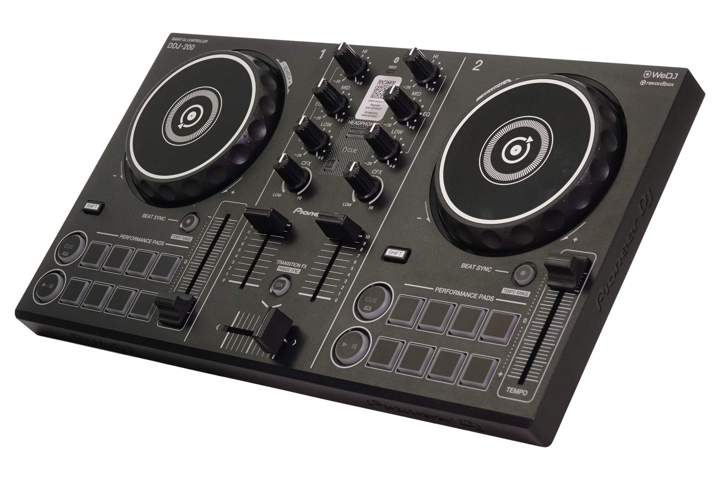 Pioneer DJ DDJ-200 2ch DJコントローラー Pioneer DJ DDJ-200 2-Channel DJ Controller - w/ Bluetooth - Rent
