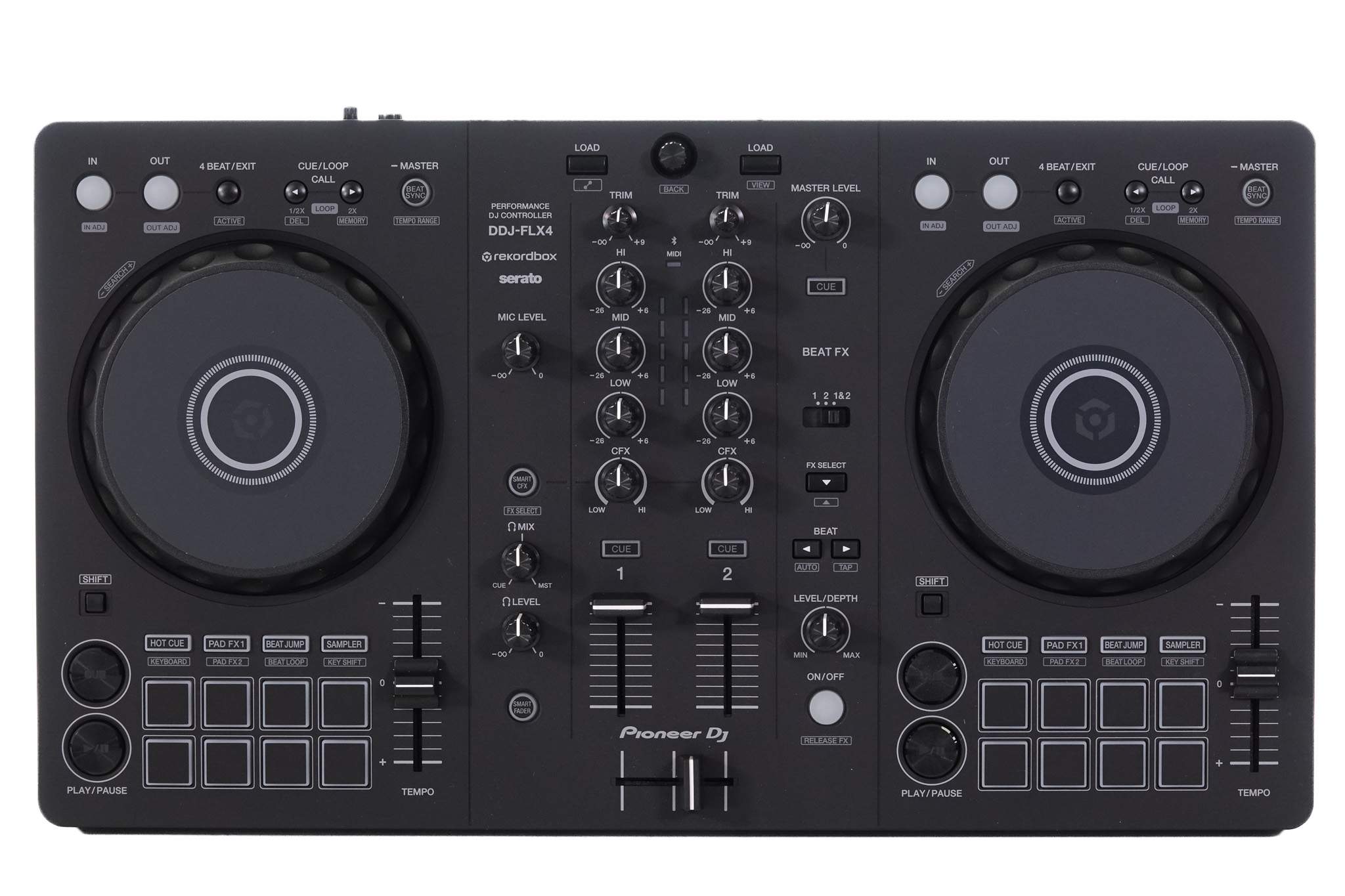 Pioneer DDJFLX4 2-Channel DJ Controller for Rekordbox & Serato DJ 