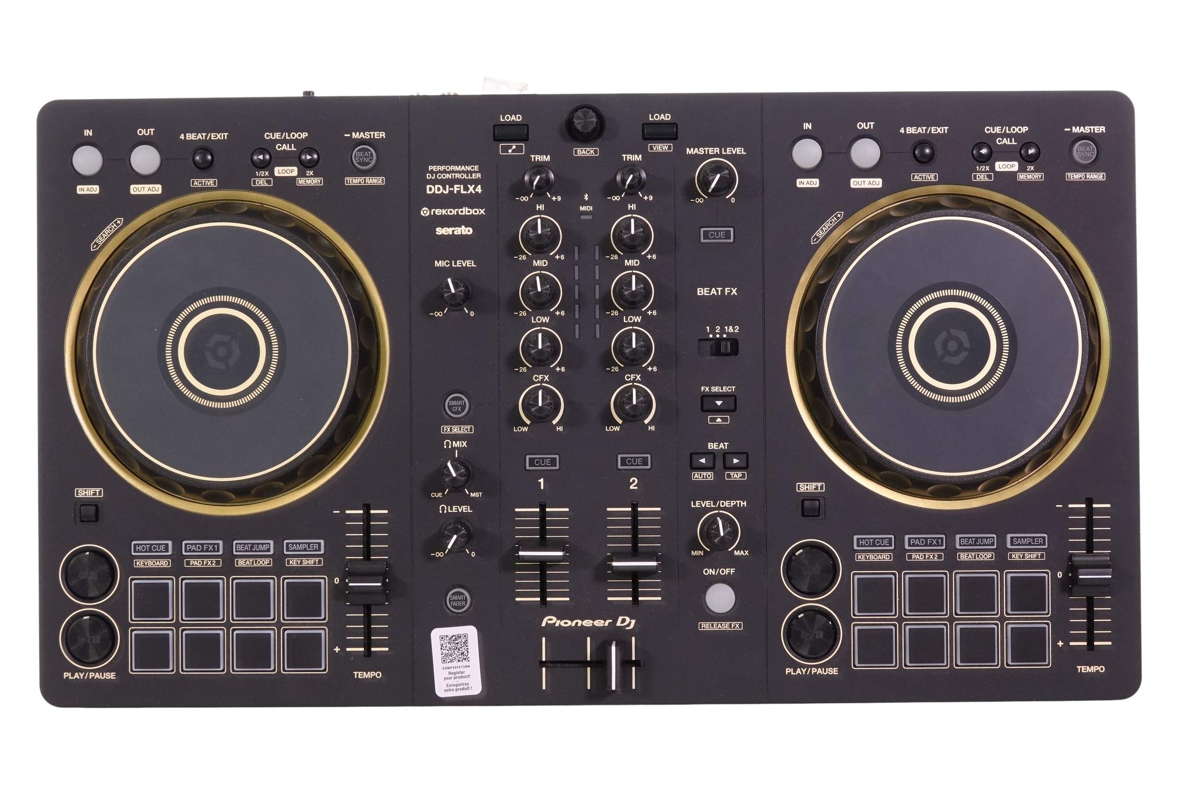 Pioneer DJ DDJ-FLX4 DJ パイオニア DDJFLX4 DDJ-FLX4 - マルチアプリ対応2ch DJコントローラー (Black)