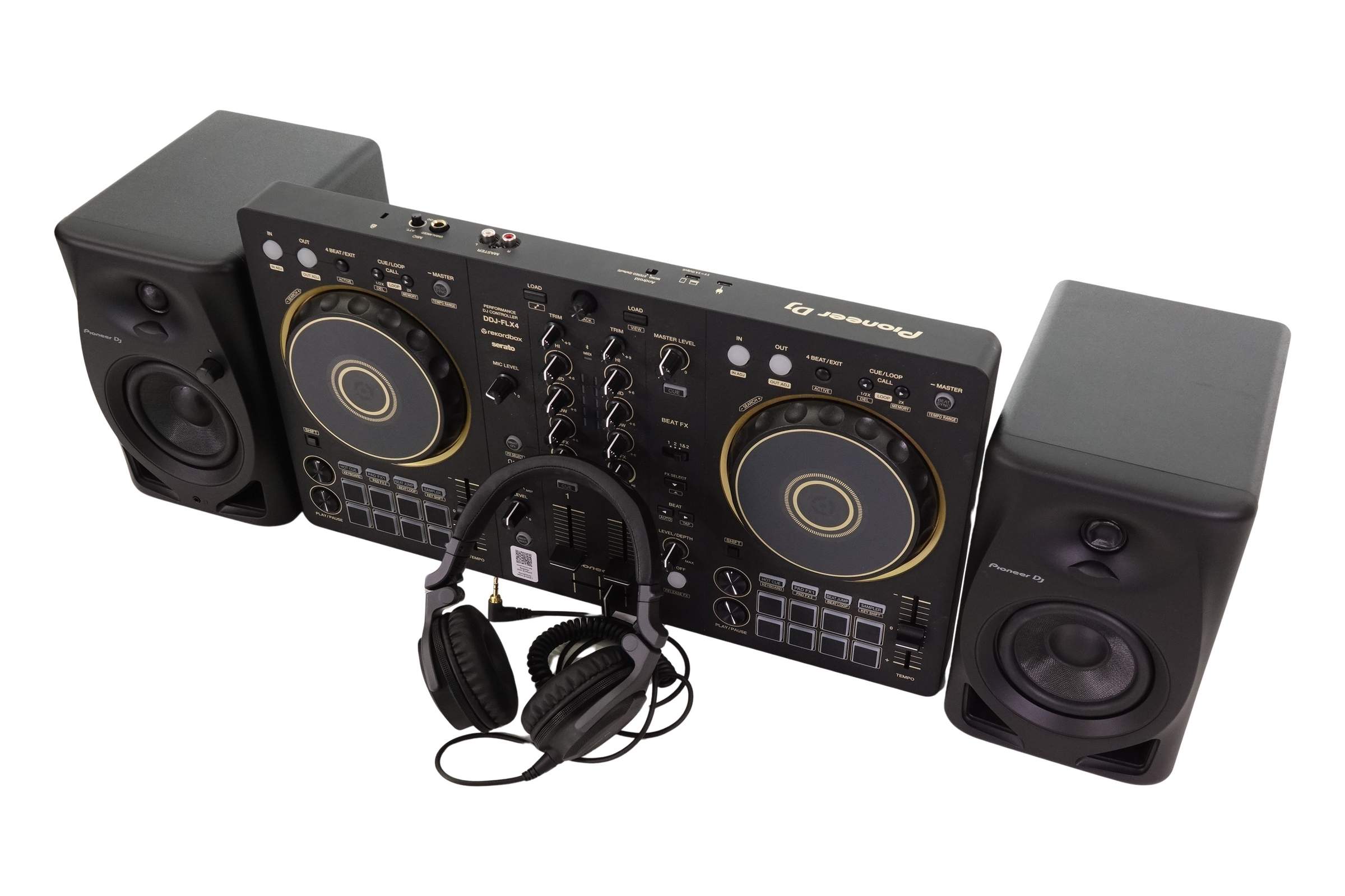Pioneer DJ DDJ-FLX4 & HDJ-CUE1 セット Pioneer DJコントローラー DDJ