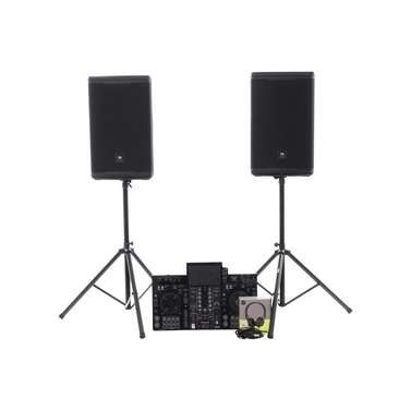 Pioneer XDJRX3 Bundle w/ 2x JBL EON715 Speakers, AIAIAI TMA-2 DJ Headphones & Stands