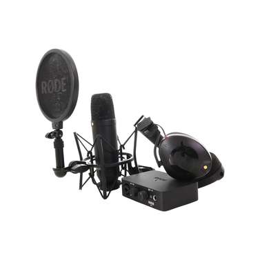 Rode Complete Studio Kit w/ NT1 Mic, AI1 Interface, NTH100 Headphones & Accessories