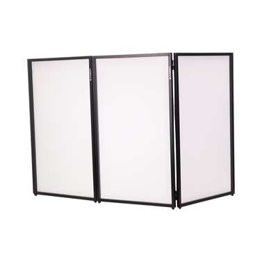 Vonyx DJ Screen Foldable DJ Facade – 4 Lycra Panels